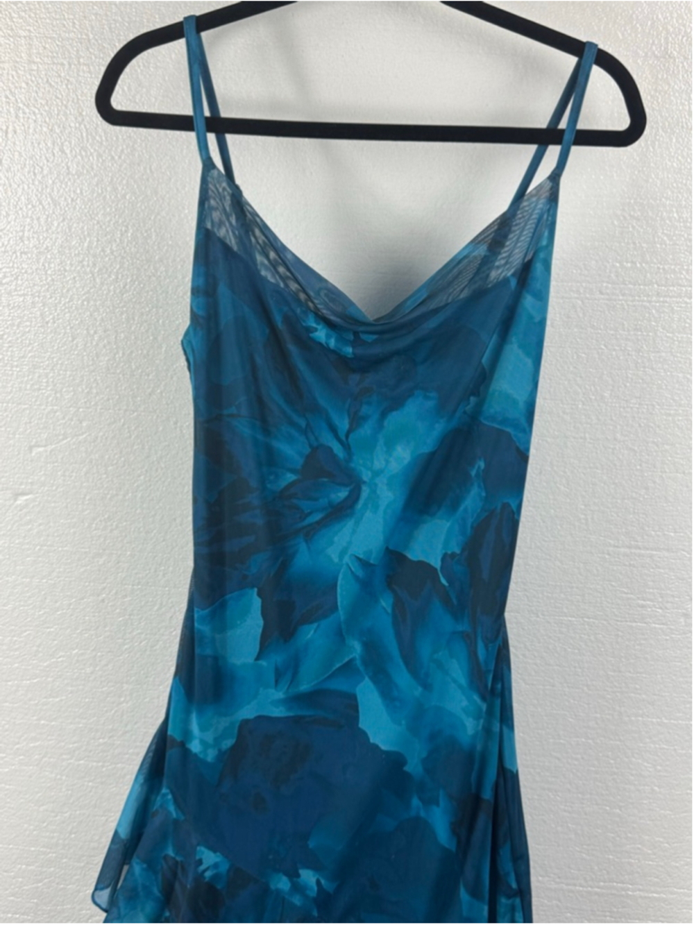 PrettyGarden Floral Beach Sundress Spaghetti Strap Tiered Maxi Dress size Medium - Picture 11 of 14